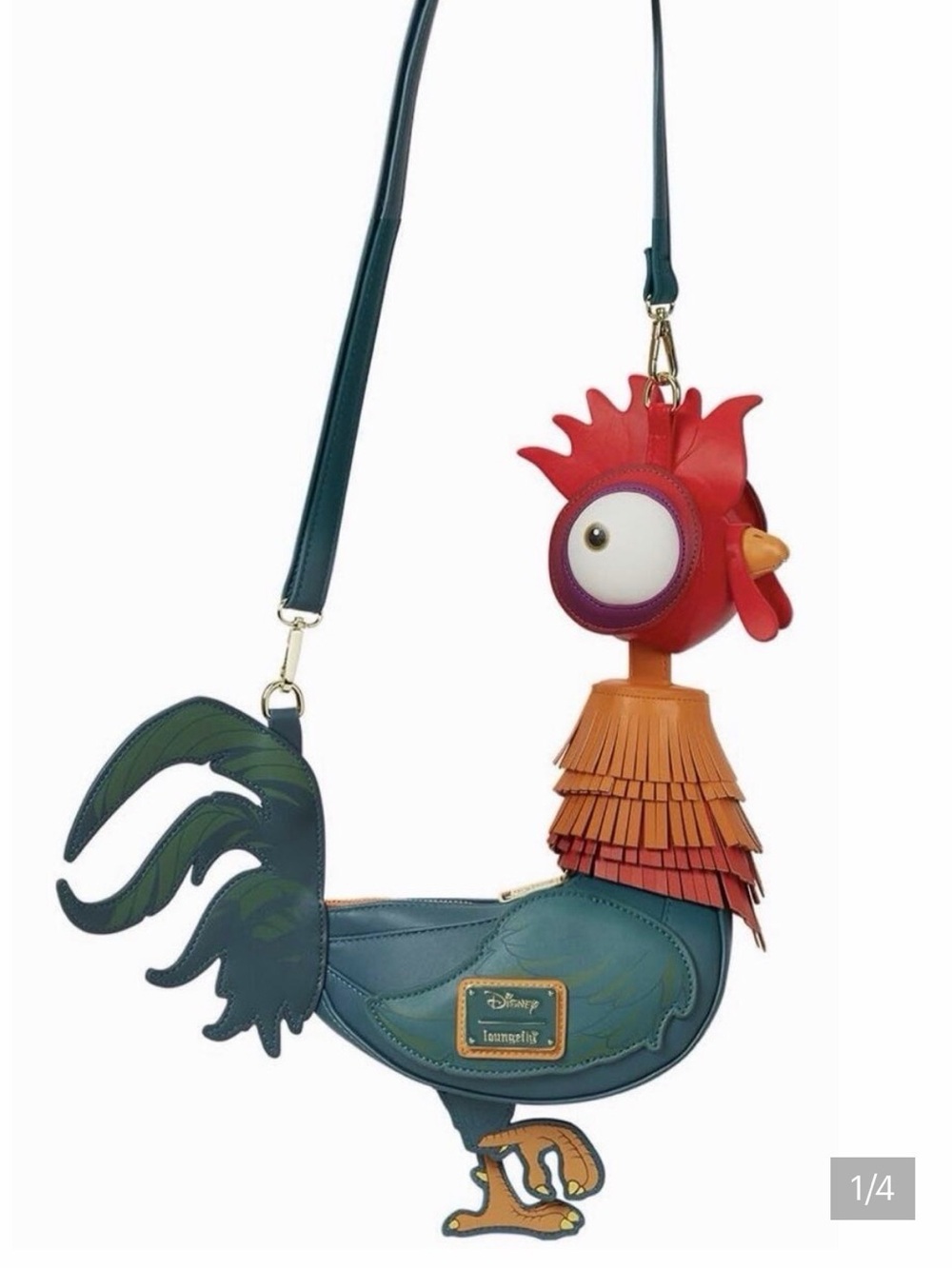 Loungefly  NWT Disney Moana Hei Hei Figural
Crossbody Bag